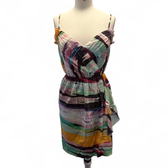 Soshanna Multi-coloured silk mini dress (size 8) 208 - Picture 1 of 8